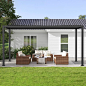 Amazon.com: RoyalCraft 12'x16' Adjustable Louvered Pergola, Heavy-Duty Aluminum Outdoor Pergola, Metal Hardtop Pergola with Adjustable Roof for Patio, Deck, Garden, Yard, Black : Patio, Lawn & Garden