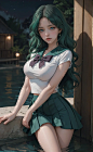 海王星，海王满。#ai绘画 #美少女战士 #二次元 - 抖音