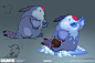 Pakko!, Vinod Rams : Pakko, the big dumb kid yeti! He just wants to play, if he crushes your ribcage in the process, that's on you! Pakko was a ton of fun to work on, his main inspiration was from one of my Guinea Pigs, Milo. 
Here's a "making of&