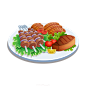 美食插画PNG图片
