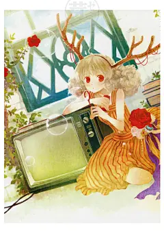 薄荷(Chiya画集) 画册/绘本 古风人物插画 水彩风少女 XF056-淘宝网