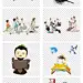 卡通古代读书日学习看书书本儿童小孩素材