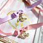 princesscat 日本A*K 甜美蝴蝶结少女丝带独角兽心形项链项圈颈链-淘宝网