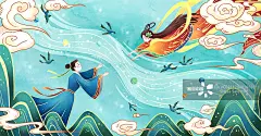 插画,七夕节,浪漫,无人,伴侣正版图片素材