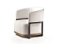 Fabric easy chair with armrests FRIDA - FLEXFORM
