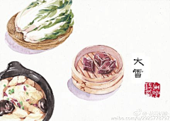 慕楹素*采集到插画——手绘、插画【食物】