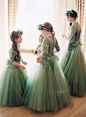 flower girls in tulle