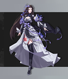 Mars游戏星球采集到【2-古风】游戏原画角色立绘