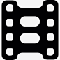 电影卷带图标 https://88ICON.com 电影院 电影 照片 缩微胶卷 电影场景 条纹