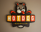 Hot dog sign : Welcome in the yes we’re open project. This Hot dog sign has been designed and produced by hand.No laser / numeric machining involved.This is made of wood and painted with Acrylic. 100 x 90 x 10 cm.Enjoy!