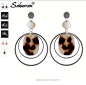 Aliexpress.com : Buy Sehuoran Earrings For Woman Zinc Alloy With Resein And Copper Round Long Drop Earrings Pendientes Statement Earrings Vintage from Reliable earrings for suppliers on Sehuoran Official Store