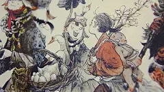 《松风》画集到手，趁热晒图，作者@早稻-野獸 ，壮士好自在 ​​​​