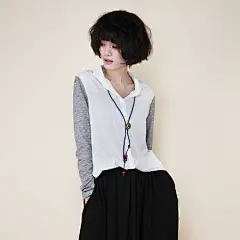 OPT 2012秋新款女式 文艺原创雪纺衬衣 长袖拼接衬衫女 Y1201 设计 2013