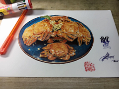 cchart采集到圆珠笔画