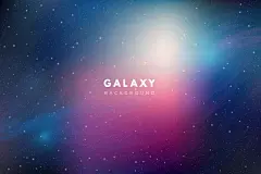 矢量星空星云流星插画背景