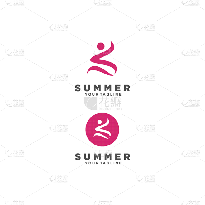 summer logo design inspiration and idea
