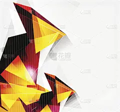 三维三角形和金字塔，抽象几何向量