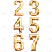 艺术字3D金属质感倒计时数字