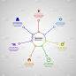 Business InfoGraphics, Geometry, Heptagon Design, 