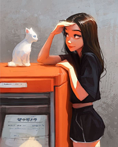 -设计狗采集到人物插画