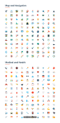 6150平面图标包 简单，现代和创意设计，38种类，6种文件类型 6150 Flat Icons Pack UI设计 Icon图标