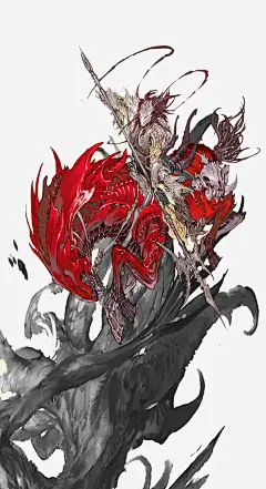 红色麒麟游戏战士插画免抠素材 平面电商 创意素材 png素材