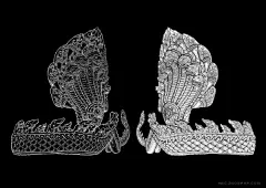 Khmer-精致寺庙佛教花纹图像插画---酷图编号1051940