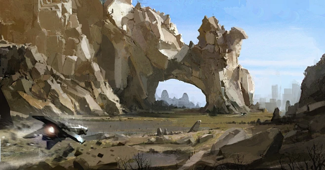 environment concept art 1-花瓣网