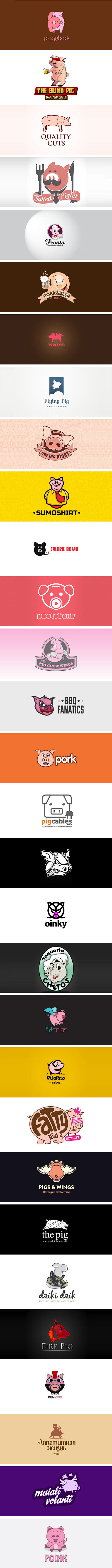 看看猪在logo设计中的不俗表现 - U...