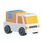 Delivery Truck 3D Illustration