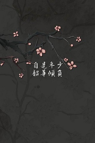 唯美爱情诗词中国风背景素材手机壁纸大图h...