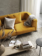yellow sofas