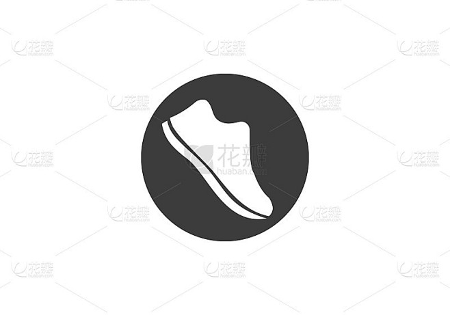 运动鞋。鞋子图标标志向量