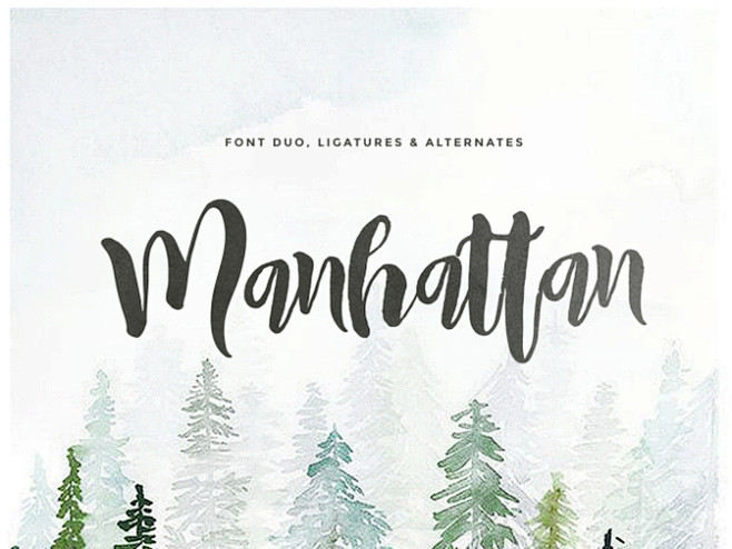 Manhattan Brush Font...