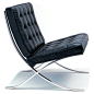 现货工厂直供巴塞罗那椅 办公真皮沙发椅barcelona chair会客椅子-淘宝网