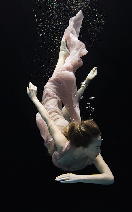 Underwater。水下摄影。美女。高...