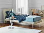 Single bed with removable cover DREAM ON | Single bed by Bonaldo