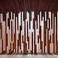 Patterned Wood Wall: 