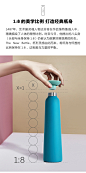 尖叫设计 NIO Life拒绝塑料保温杯大容量470ml不锈钢时尚简约水杯-tmall.com天猫