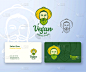 vegan food abstract abstract logo and