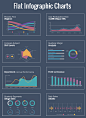 Free Vector Inforgraphic Charts : Free Vector Flat Infographic Chart in eps format