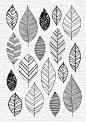 【几百种精美植物的表现形式】除了可以用于手绘、手帐制作以外，同时在很多插画设计中都会用到植物、叶子充当背景或者装饰元素。#插画狂想# ​​​​
