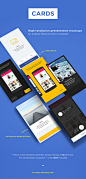 Products : A sleek looking high resolution presentation mockup to show off your Android, iPhone 5 / 6 / 6+ UI designs.