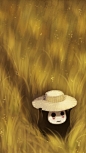 《秋收》——“一种米养千种人”，想起脚踩在湿润的泥土上的感觉，像植物扎根，稳稳的厚实感！