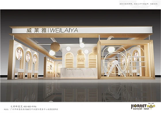 特装展台设计搭建-威莱雅_大黄蜂展览图片_美博会图片素材-花瓣网