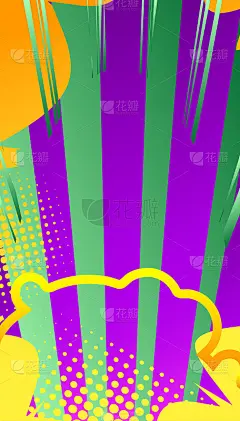 漫画书背景与缩放效果。