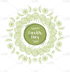 地球日,创造力,白昼,华丽的,自然,图像,花朵,叶子,装饰