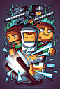 Minecraft Parody : Commission work for a Minecraft parody.hope you like the "pixels".cheers!