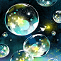 Digital Art  dream fantasy light little girl night planet poem stars tears