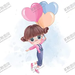 卡通女孩 【酷图网】卡通女孩,猫猫女孩,动漫女孩,手绘女孩,手绘小女孩,猫咪,卡通生日女孩